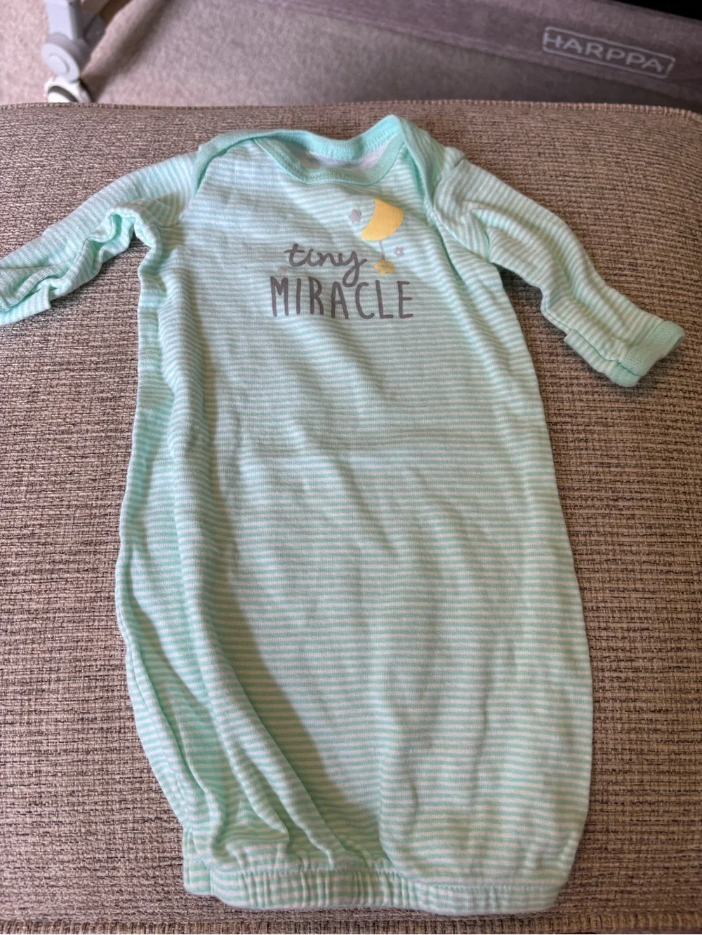 Carter's Mint Green and White Baby Sleep Sacks with Triangle Print